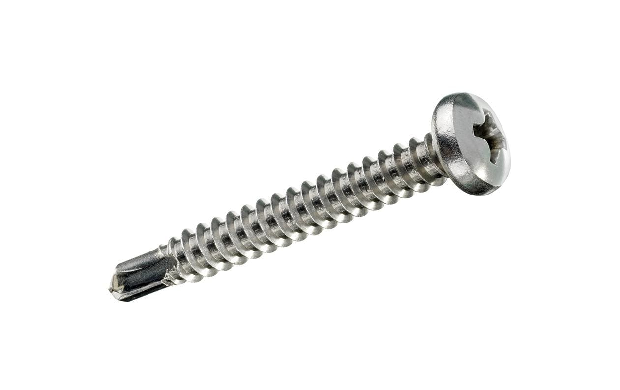Ftm Krafter Liko Selbstbohrschrauben – Ø 4,8 × 25 mm, Linsenkopf, Phillips (PH), Teilgewinde, Edelstahl, 6 Stk.
