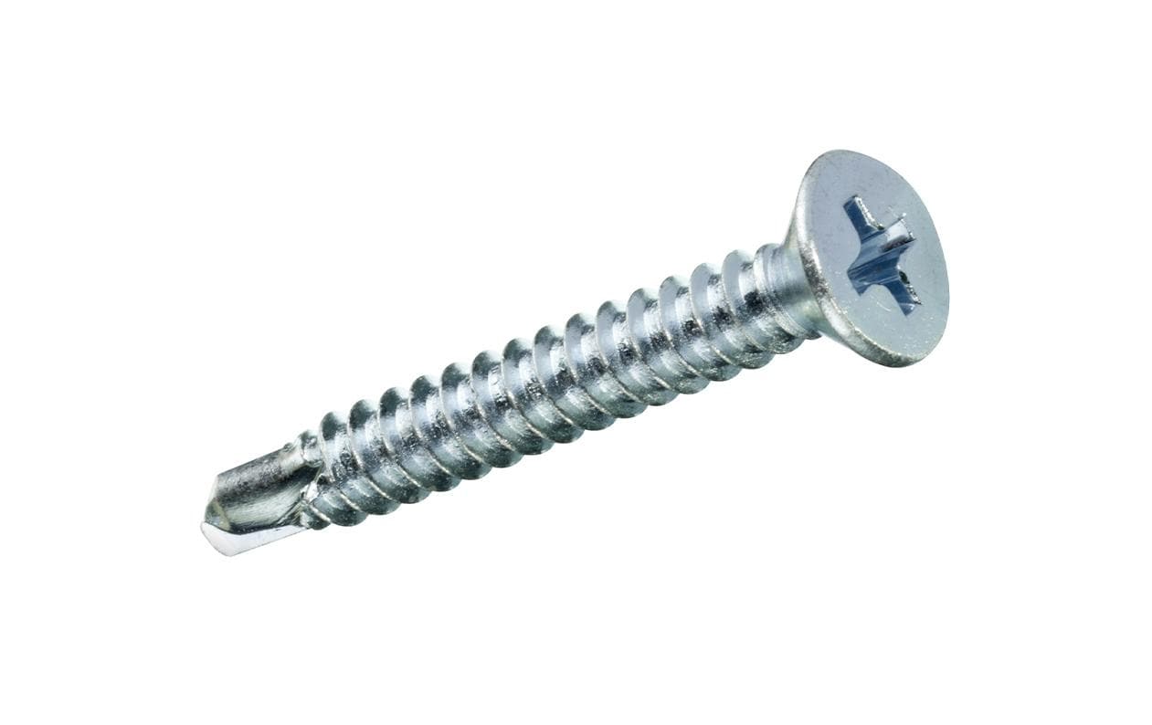 Ftm Krafter Selbstbohrschrauben – Ø 4,8 × 50 mm, Senkkopf, Phillips (PH), Stahl, verzinkt, 4 Stk.