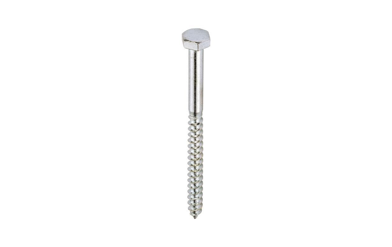 Ftm Krafter Holzschrauben – Ø 6 × 30 mm, Sechskantkopf (Aussensechskant), Teilgewinde, Edelstahl, 4 Stk.