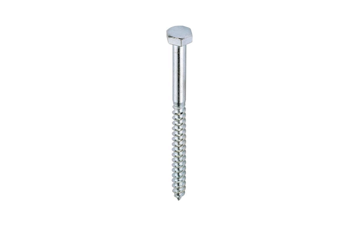 Ftm Krafter Schlüsselschrauben – Ø 8 × 120 mm, Sechskantkopf (Aussensechskant), Stahl, blau verzinkt, 2 Stk.