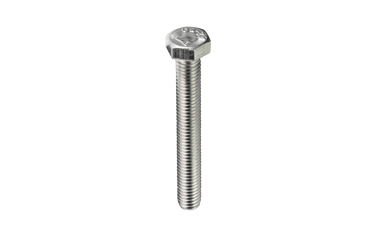 Ftm Krafter Sechskantschrauben M10 – Sechskantkopf, Aussensechskant, 30 mm, Edelstahl, 2 Stk.