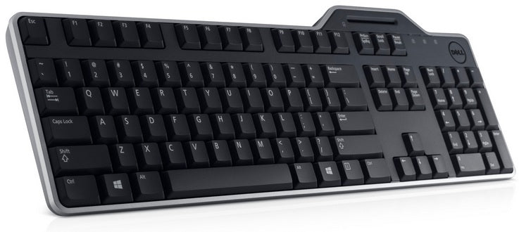 Dell KB813 – Tastatur – kabelgebunden (USB) – QWERTZ (CH) – Smartcard-Leser – schwarz