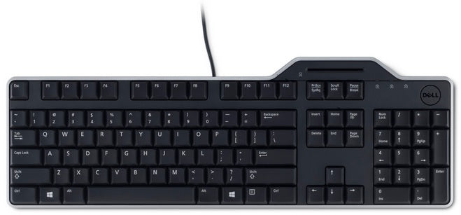 Dell KB813 – Tastatur – kabelgebunden (USB) – QWERTZ (CH) – Smartcard-Leser – schwarz