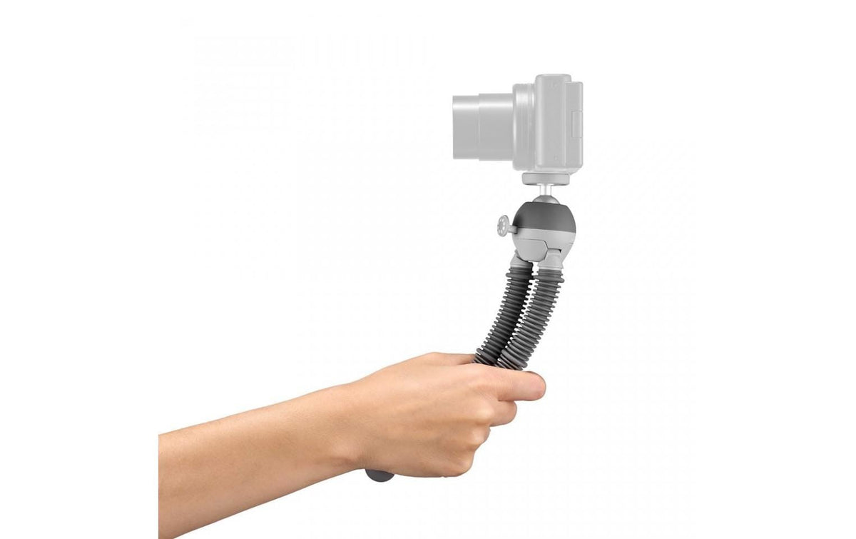 Joby PodZilla Medium Kit Mini-Stativ – bis 25 cm, 1 kg Traglast, 1/4" Gewinde – Grau