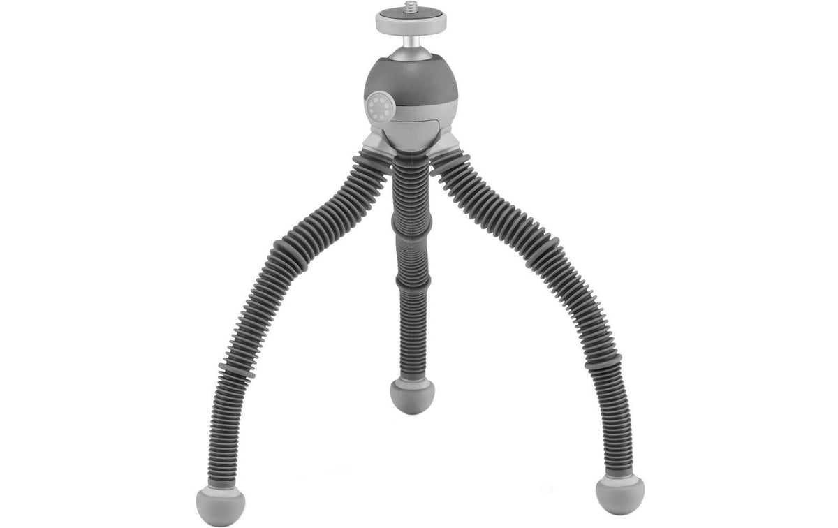 Joby PodZilla Medium Kit Mini-Stativ – bis 25 cm, 1 kg Traglast, 1/4" Gewinde – Grau