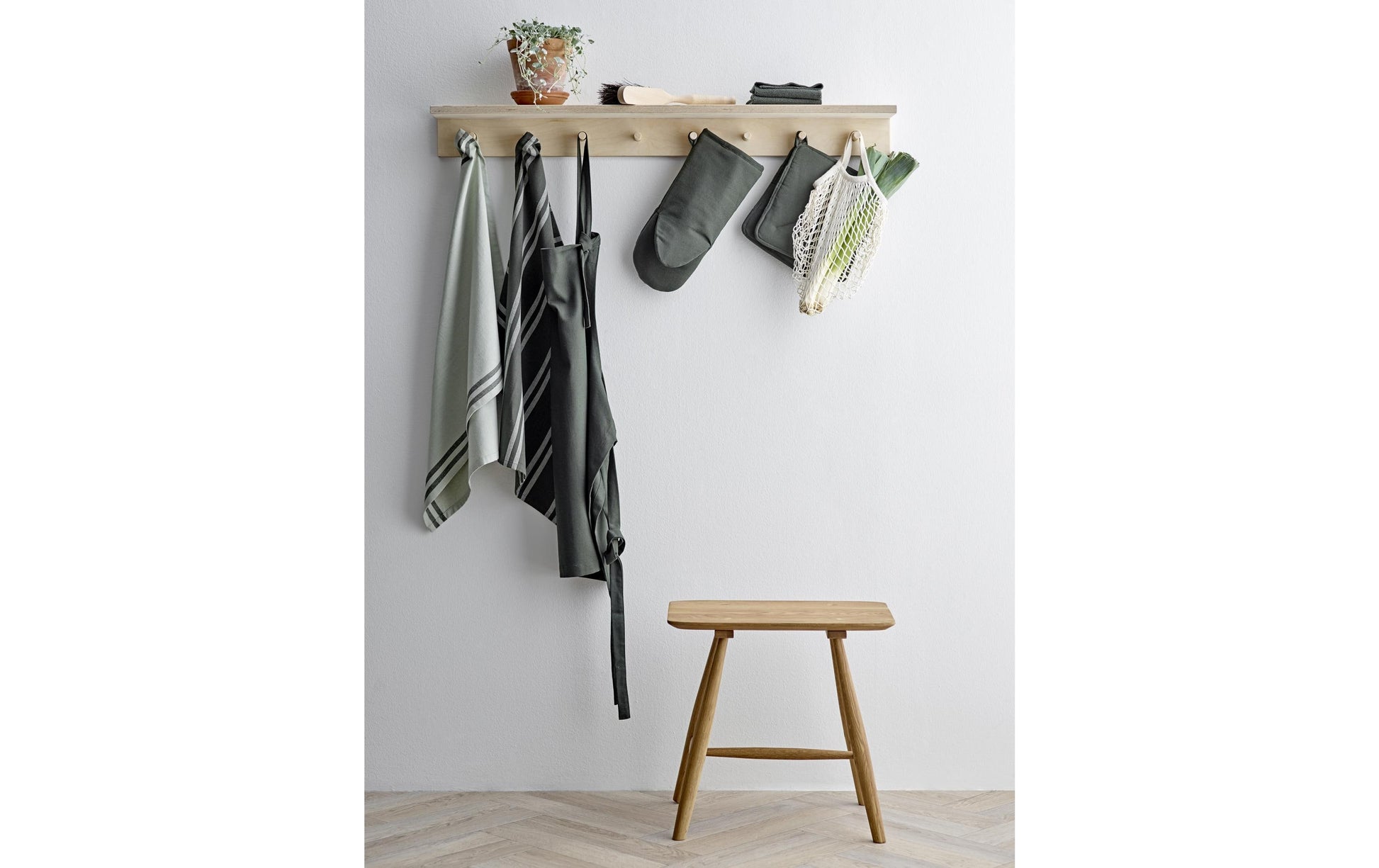 Södahl Geschirrtuch Soft Forest – 50 × 70 cm, Dunkelgrün, 100% Baumwolle, 2er-Set