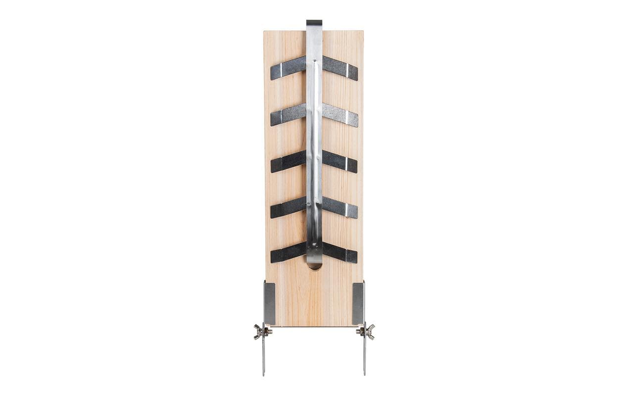 Esschert Design FF489 – Räucherbrett 19,5 × 5,6 × 55,2 cm, Zedernholz/Edelstahl, für Lachs