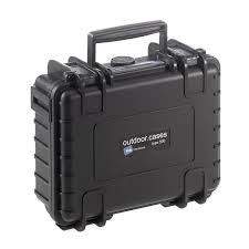 B&W Cases B&W 500 Transportbox – mit Schaumstoffeinsatz, wasserdicht, schwarz, Polycarbonat, B 228 × H 182 × T 92 mm
