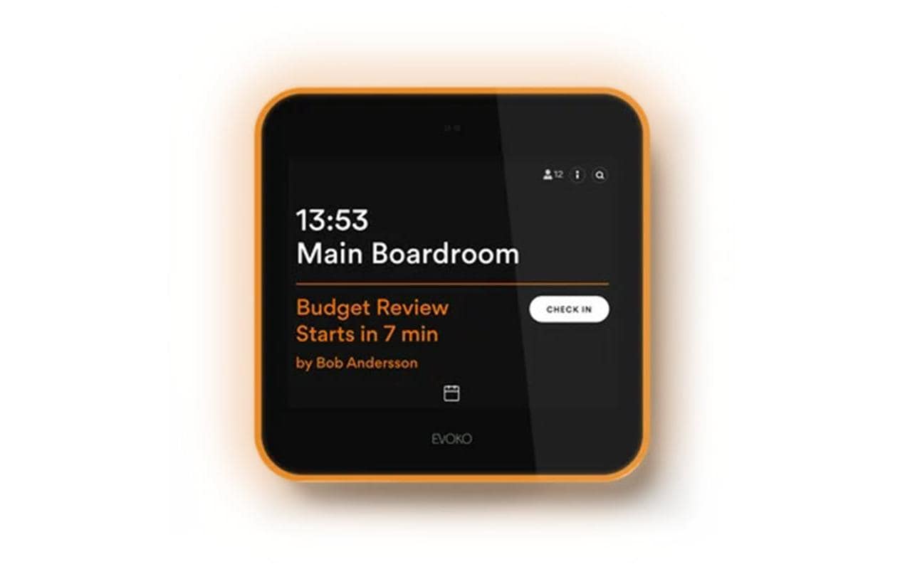 Evoko Liso – 8" Touchpanel – PoE, LAN (RJ45), WLAN