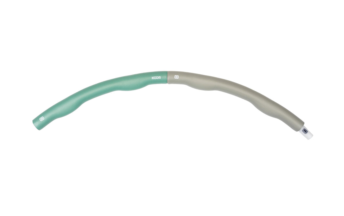 KOOR Hula-Hoop – Ø 100 cm – 1,5 kg – grau/grün