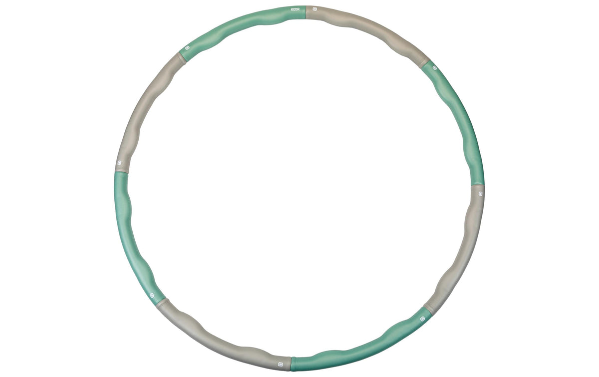 KOOR Hula-Hoop – Ø 100 cm – 1,5 kg – grau/grün
