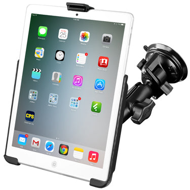 RAM Mounts Fahrzeug-Dock für Apple iPad mini 1.–3. Gen. – Saugnapf, drehbar – Schwarz
