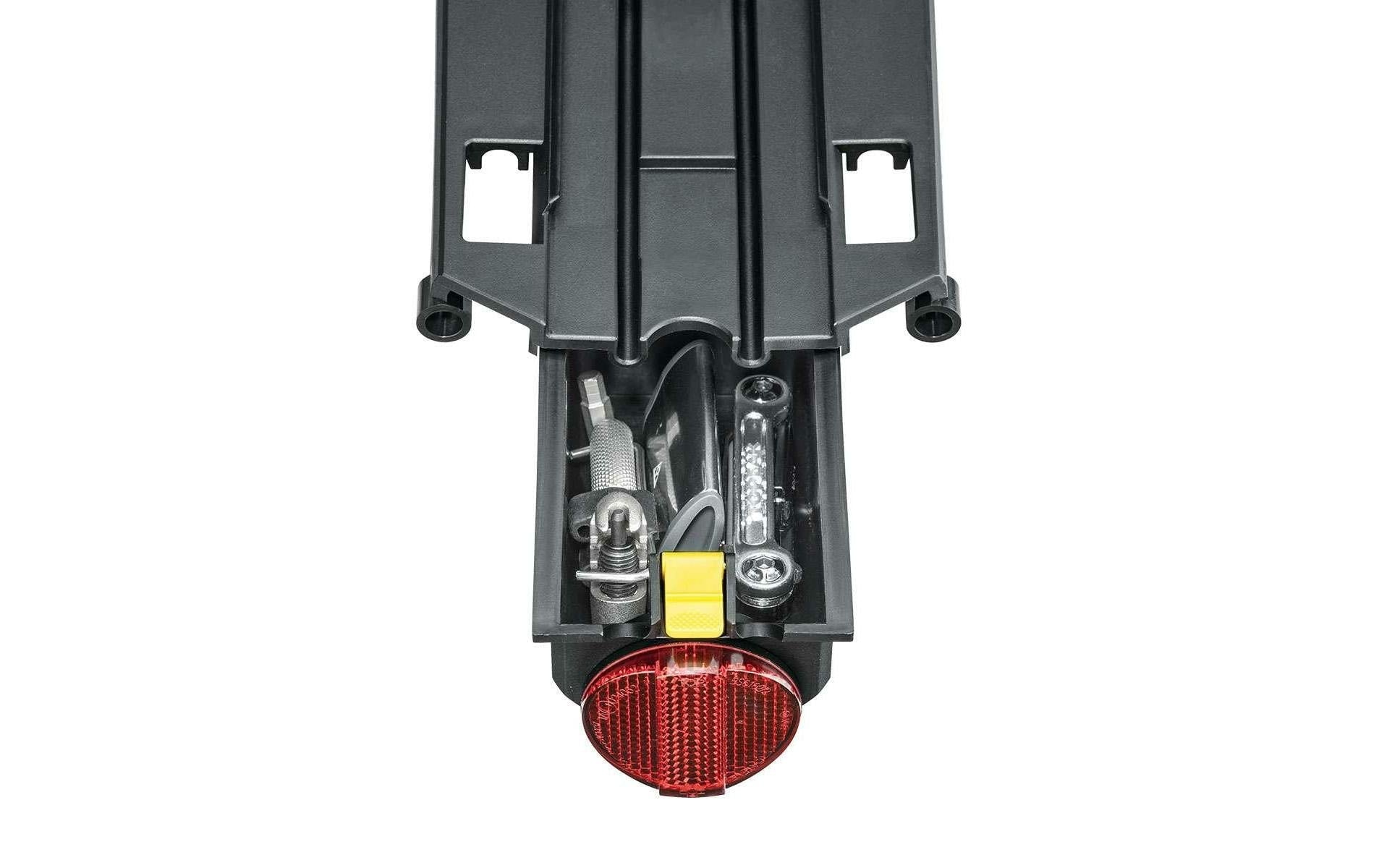 Topeak MTX Beamrack EX Gepäckträger – mit Reflektorhalter – für MTX Körbe – bis 7 kg – schwarz