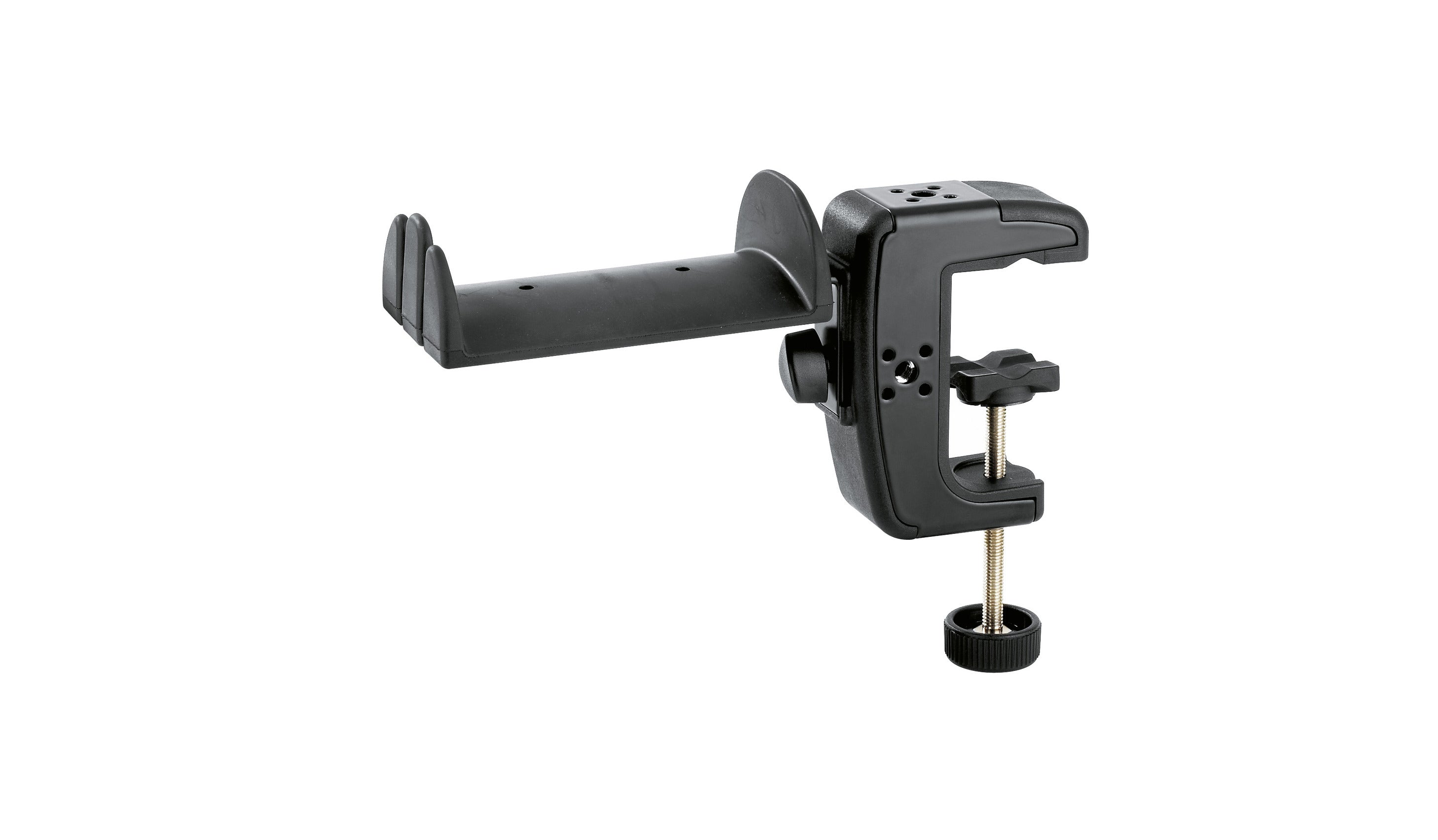 König & Meyer 16085 – Headset-Ständer – Tischklemme, gummiummantelt – schwarz