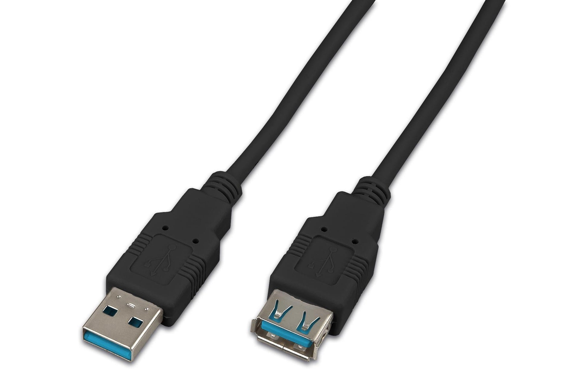 Wirewin USB-A Verlängerungskabel (Stecker auf Buchse) – USB 3.2 Gen 1 (5 Gbit/s) – 0,5 m – Schwarz