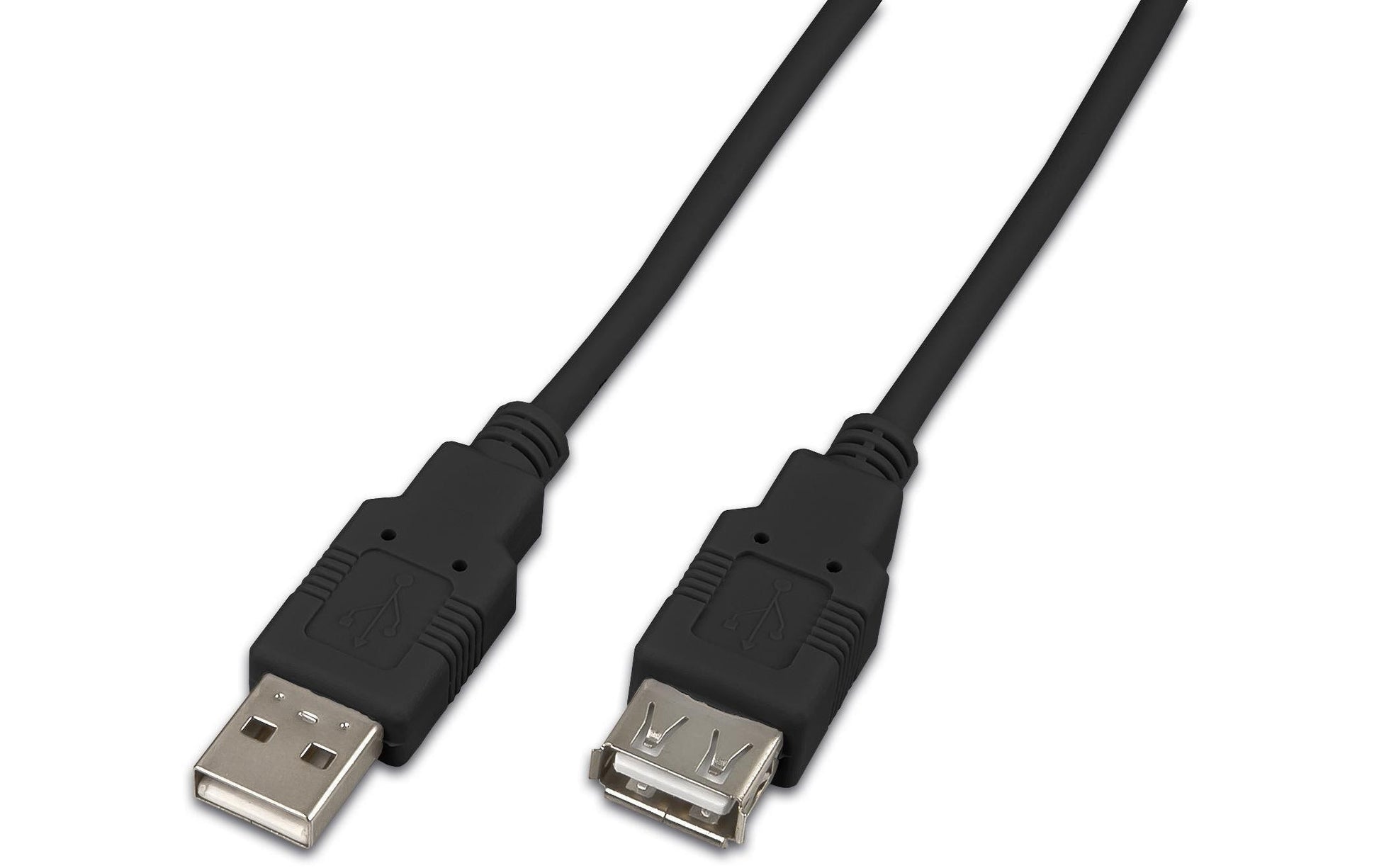 Wirewin USB-A Verlängerungskabel (Stecker auf Buchse) – USB 2.0 (480 Mbit/s) – 0,5 m – Schwarz