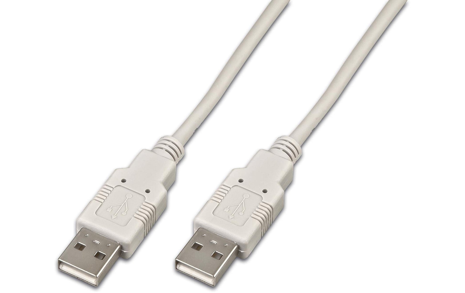 Wirewin USB-A auf USB-A Kabel – USB 2.0 (480 Mbit/s) – 2 m – Grau