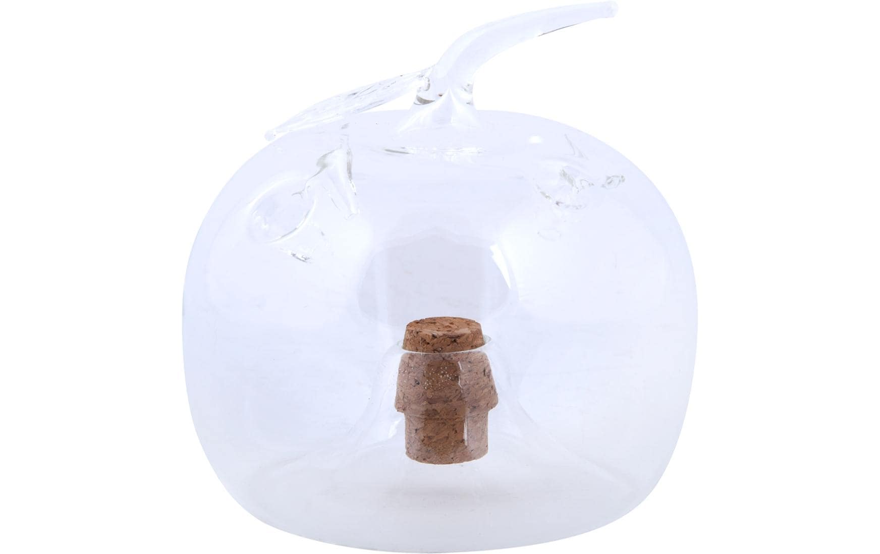 Esschert Design Insektenfalle Apfel – 0,9 × 1,0 cm – transparent – Glas – für Fluginsekten