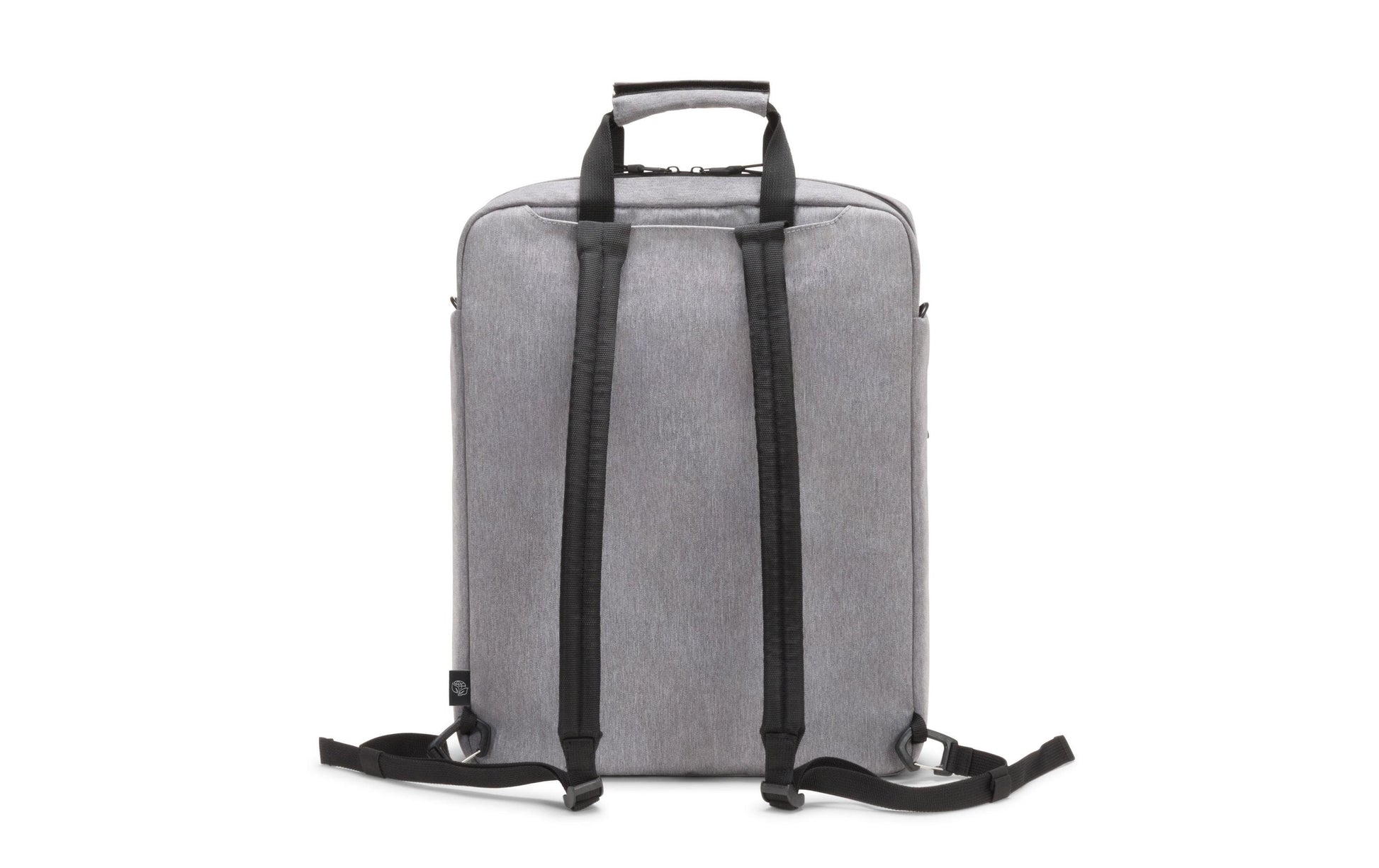 DICOTA Eco MOTION Notebook-Tasche bis 15,6" – aus recycelten Materialien, abnehmbarer Schultergurt – Grau
