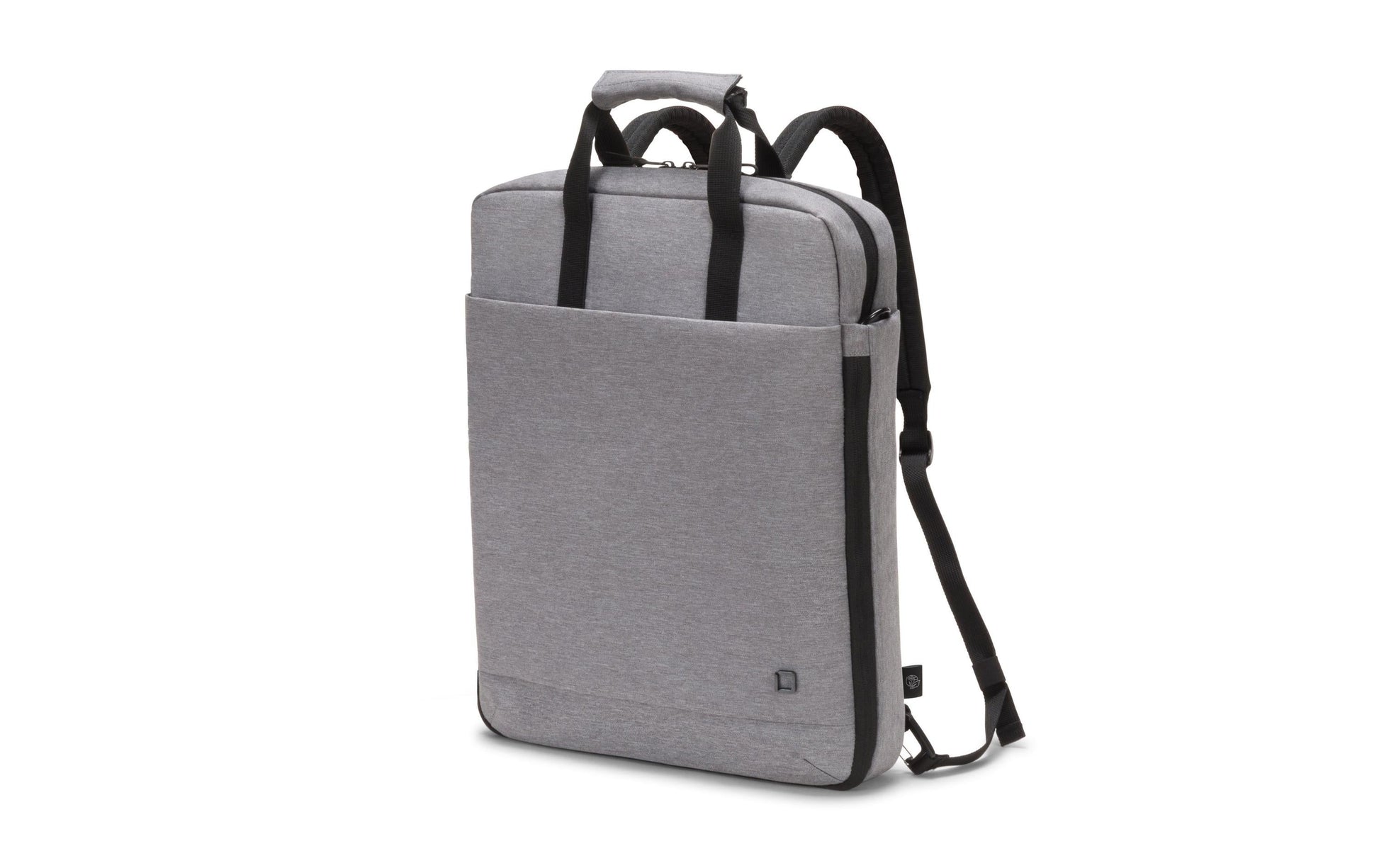 DICOTA Eco MOTION Notebook-Tasche bis 15,6" – aus recycelten Materialien, abnehmbarer Schultergurt – Grau