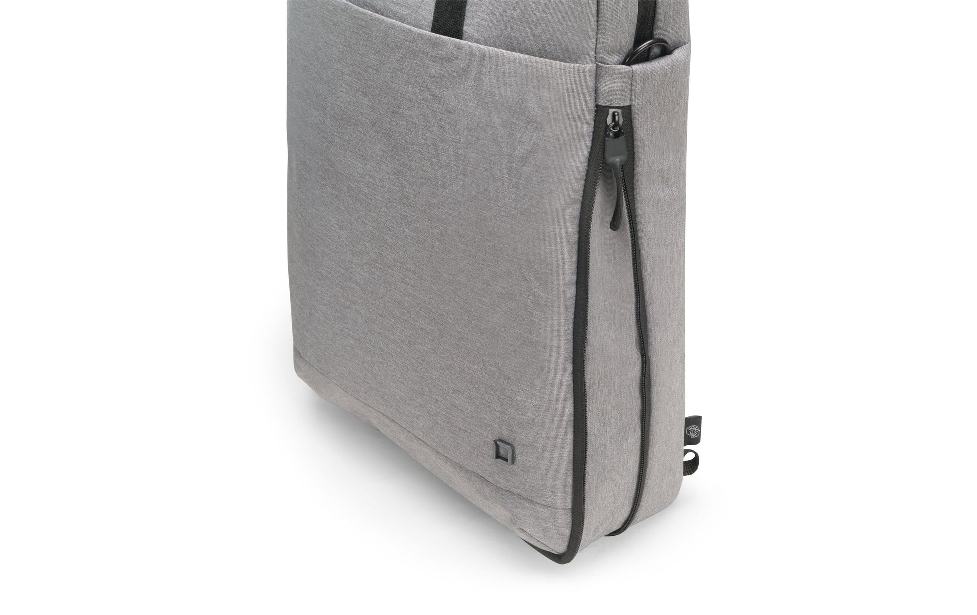 DICOTA Eco MOTION Notebook-Tasche bis 15,6" – aus recycelten Materialien, abnehmbarer Schultergurt – Grau