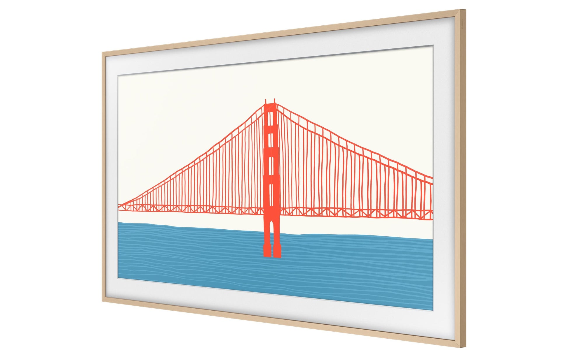 Samsung VG-SCFA85BEBXC – LED-Wandrahmen, 85,0", für The Frame 6.0 (2022) (LS03B), Beige