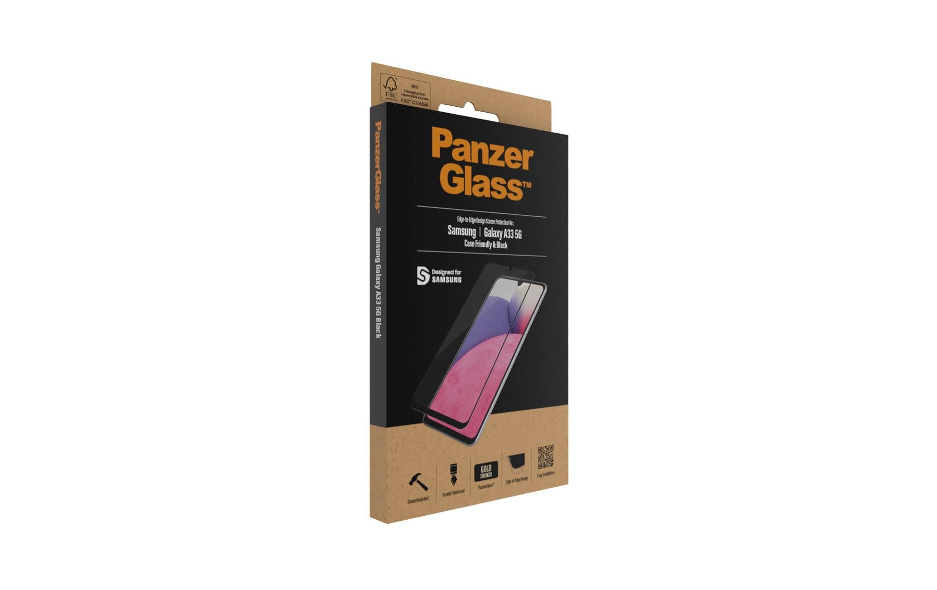 PanzerGlass Displayschutzglas – für Samsung Galaxy A33 5G – Hartglas, Transparent