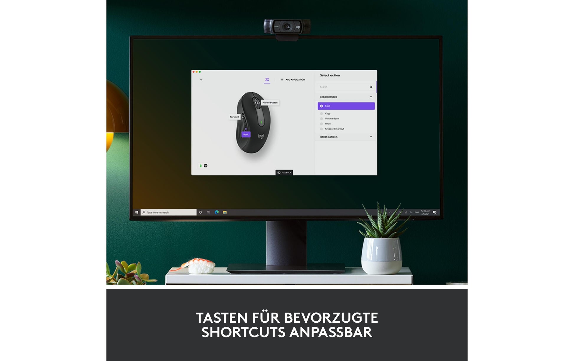 Logitech M650 Maus – Kabellos, für Rechtshänder, für mittelgrosse Handflächen, Graphit
