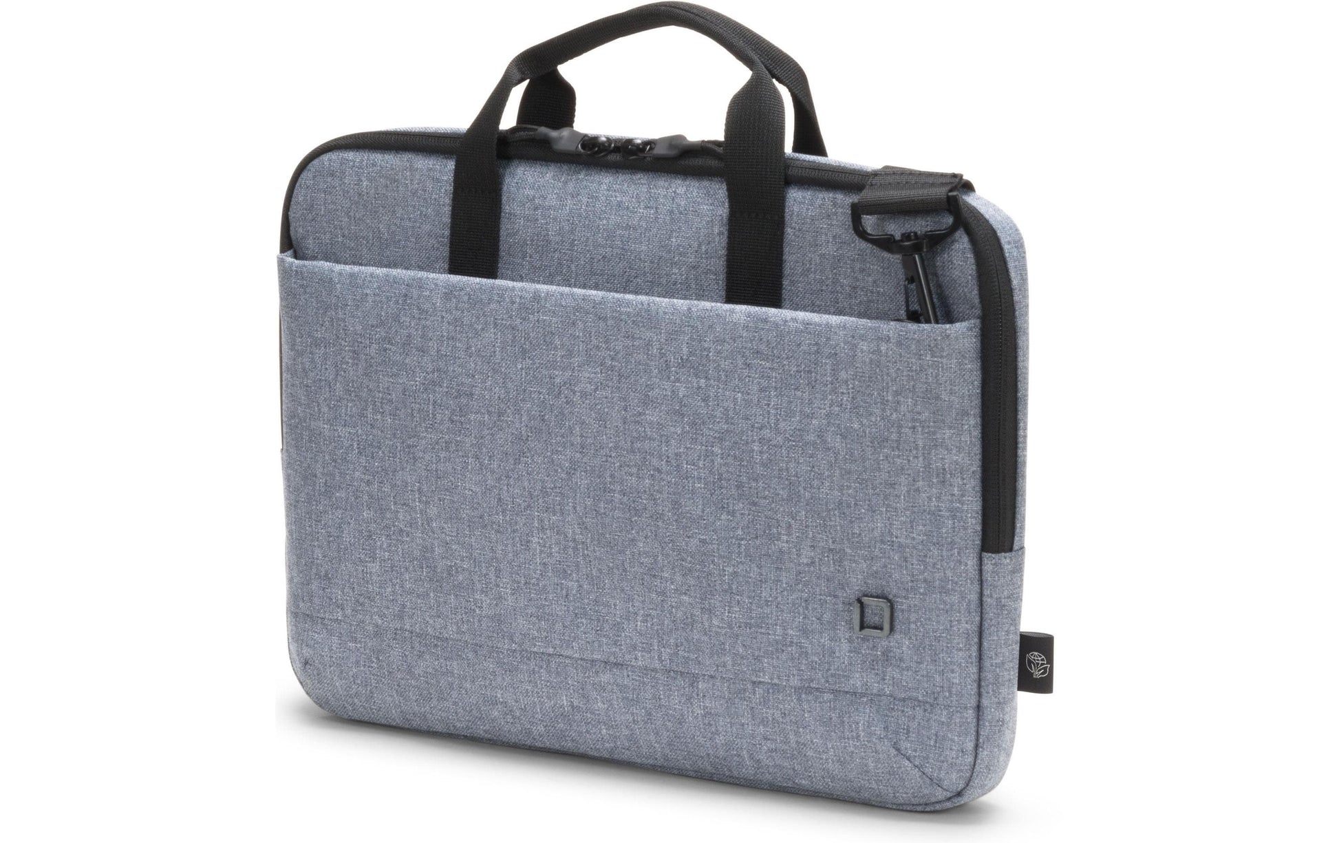 DICOTA Eco Slim MOTION Notebook-Tasche bis 13,3" – abnehmbarer Schultergurt, Recyceltes PET – Blue Denim