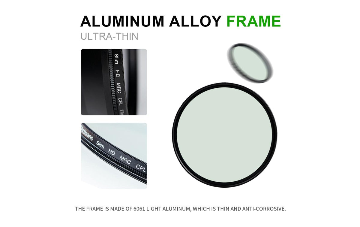 7Artisans CPL-72mm Polarisationsfilter – doppelseitig beschichtet – Schwarz