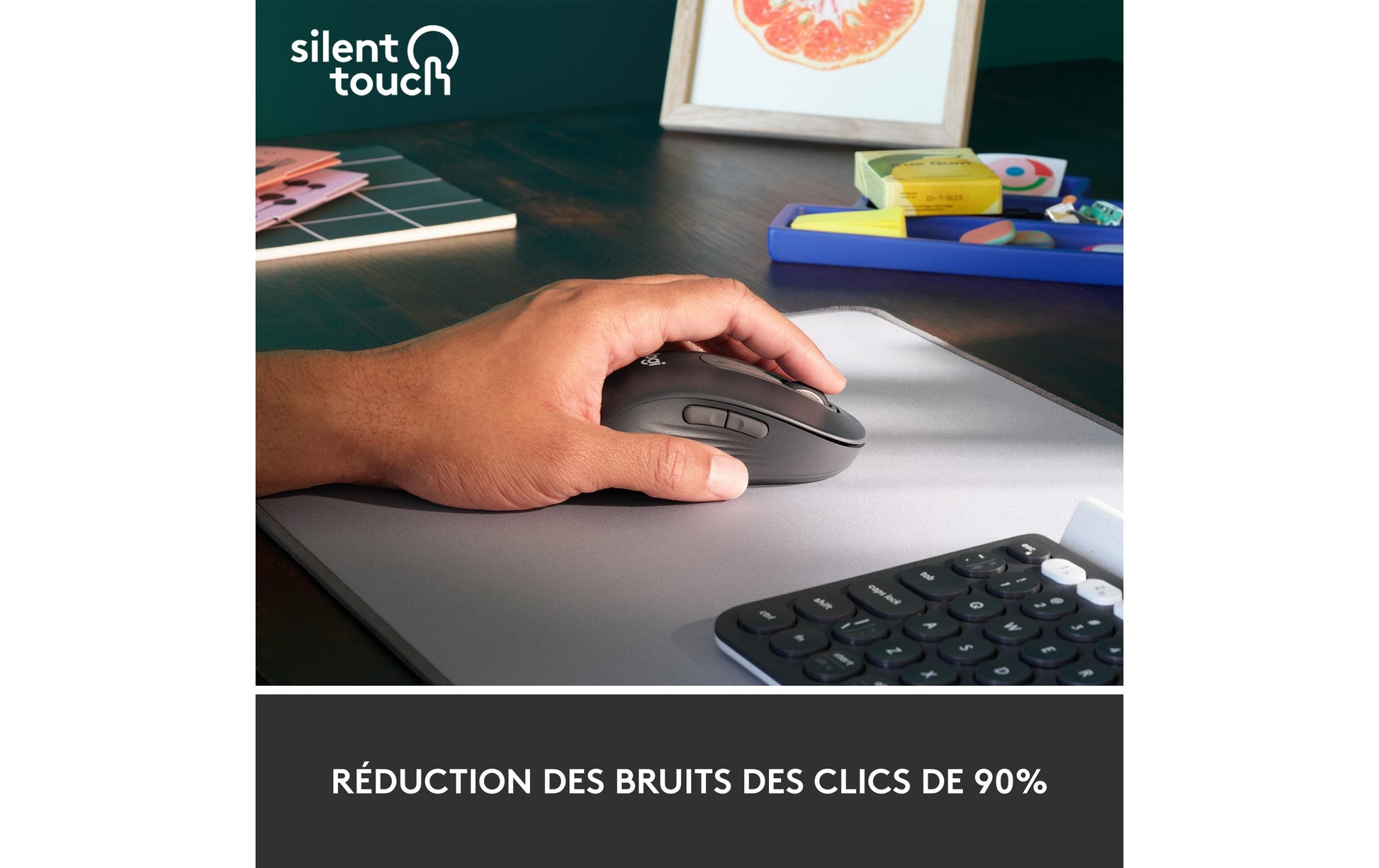 Logitech Signature M650 L für Business – Maus – Kabellos (Bluetooth/2,4 GHz), Logi Bolt, Linkshändig