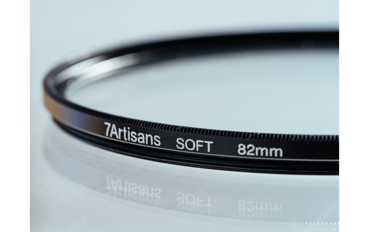 7Artisans SOFT-52mm Objektiv-Weichfilter – Aluminium/Glas – Transparent, Schwarz