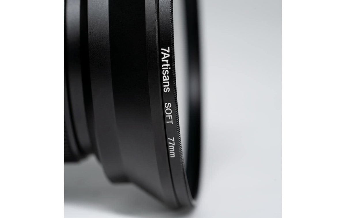 7Artisans SOFT-52mm Objektiv-Weichfilter – Aluminium/Glas – Transparent, Schwarz