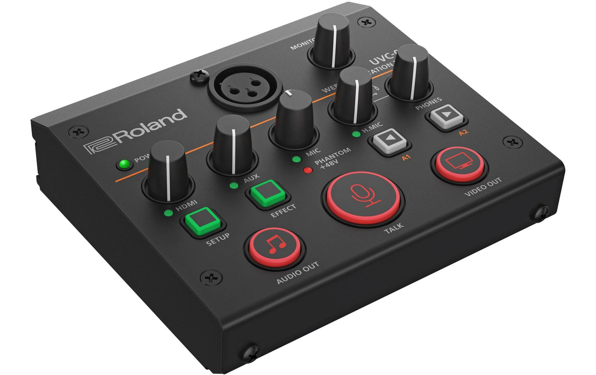 Roland UVC-02 – USB Video Interface, HDMI, XLR, 3,5 mm Klinke, 48 kHz, Schwarz