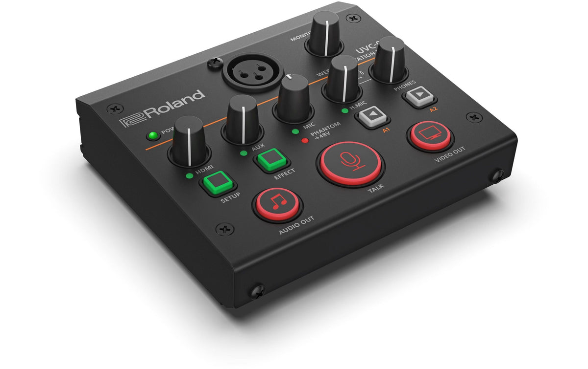 Roland UVC-02 – USB Video Interface, HDMI, XLR, 3,5 mm Klinke, 48 kHz, Schwarz