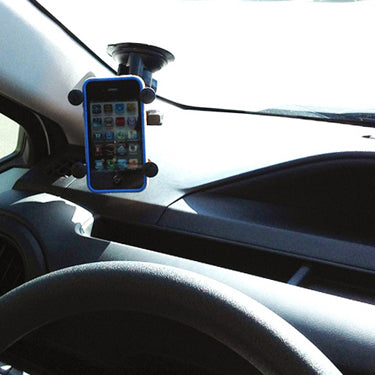 RAM Mounts Auto-Halterung, X-Grip, Saugnapf, 1" Kugel – für Smartphones – Schwarz, Aluminium/Kunststoff