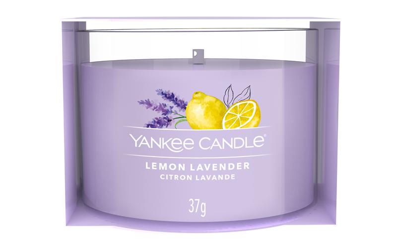 Yankee Candle Lemon Lavender – Duftkerze, Votivkerze im Glas