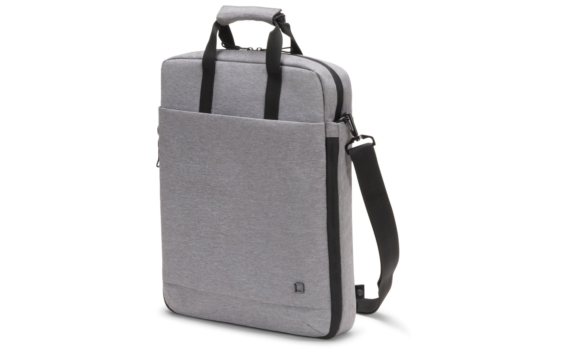 DICOTA Eco MOTION Notebook-Tasche bis 15,6" – aus recycelten Materialien, abnehmbarer Schultergurt – Grau