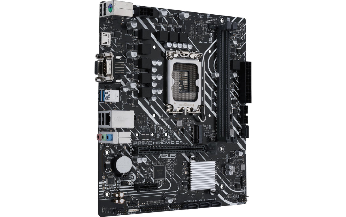 ASUS PRIME H610M-D D4 – Mainboard – LGA 1700, Intel H610, mATX, DDR4