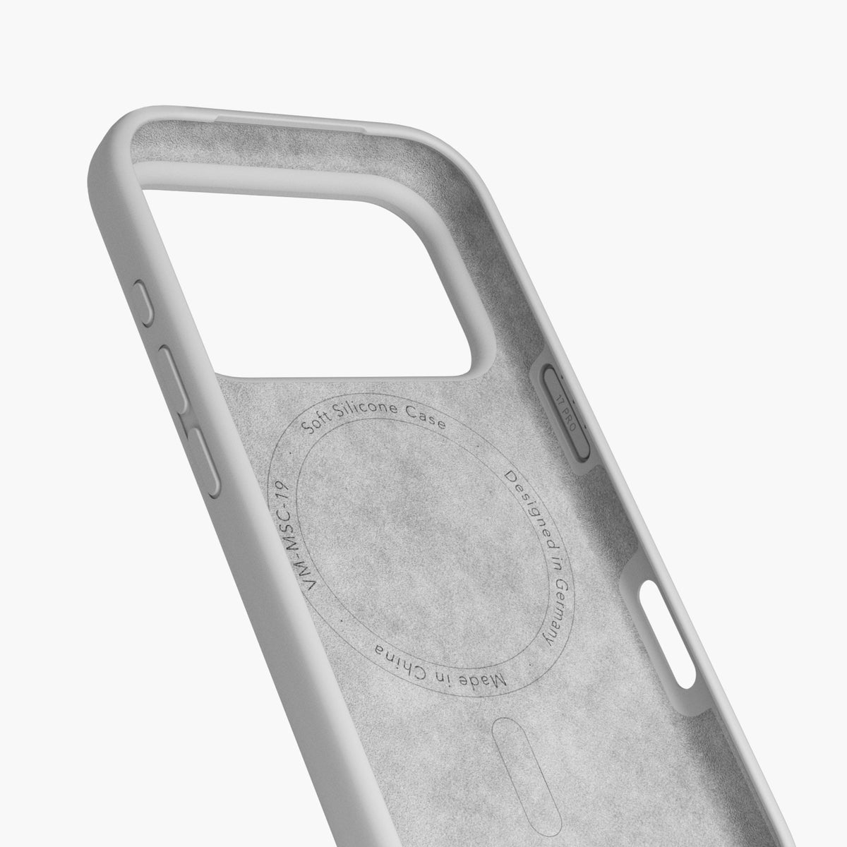 Vonmählen Backcover – für Apple iPhone 17 Pro Max – hellgrau – Silikon, MagSafe-kompatibel