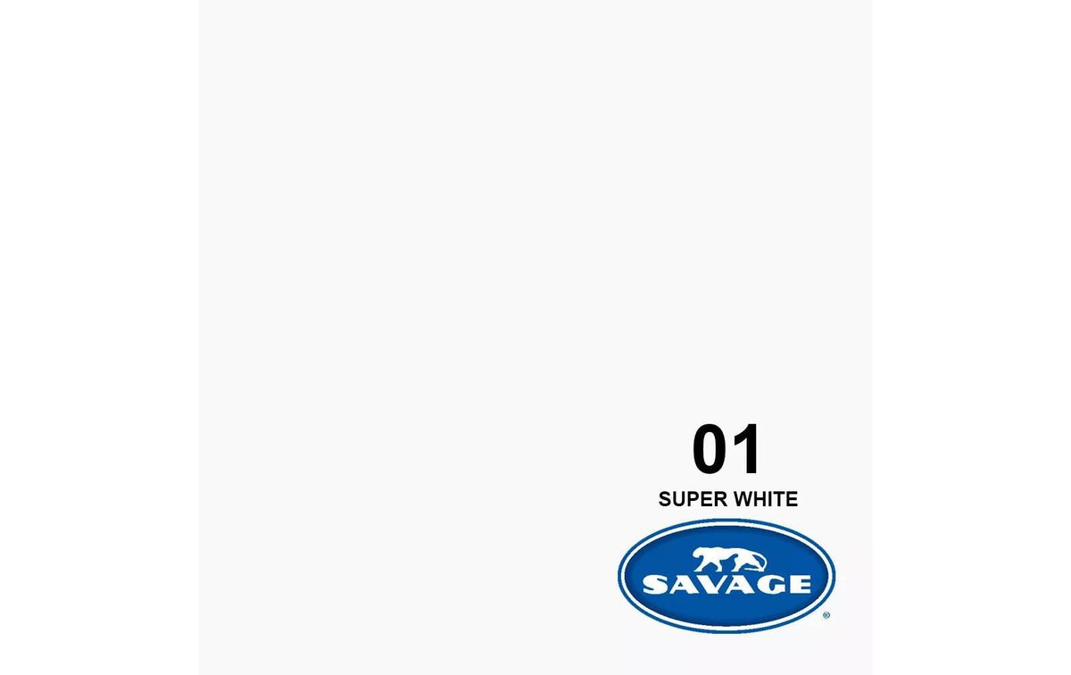 Savage Universal Savage Hintergrundpapier – 1,35 × 11 m – Weiss
