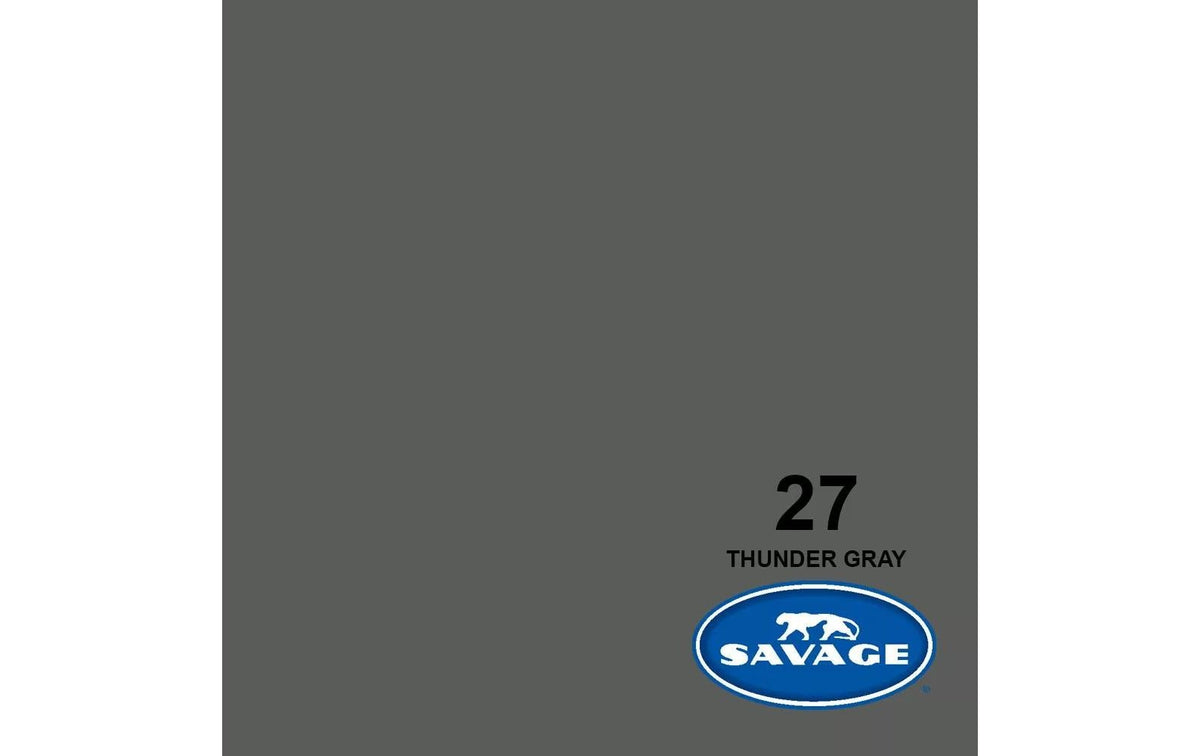 Savage Universal 27-1253 Hintergrundpapier – 1,35 × 11 m – Thunder Gray
