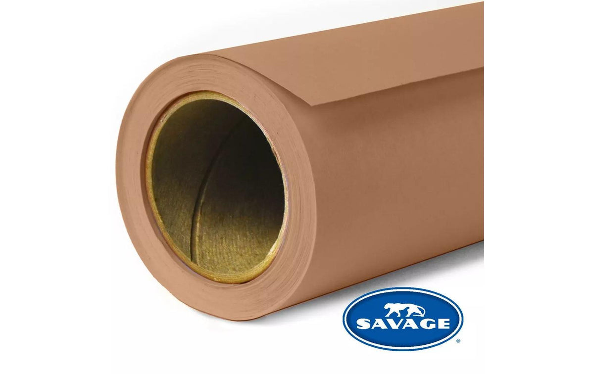 Savage Universal 76-12 Hintergrundpapier – 2,72 × 11 m – Mocca, 145 g