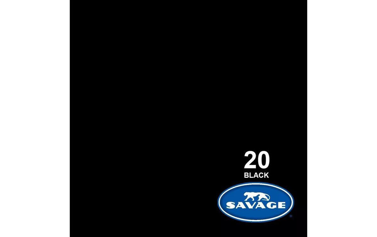 Savage Universal Savage Hintergrundpapier 3,56 × 32 m – Schwarz – 180 g