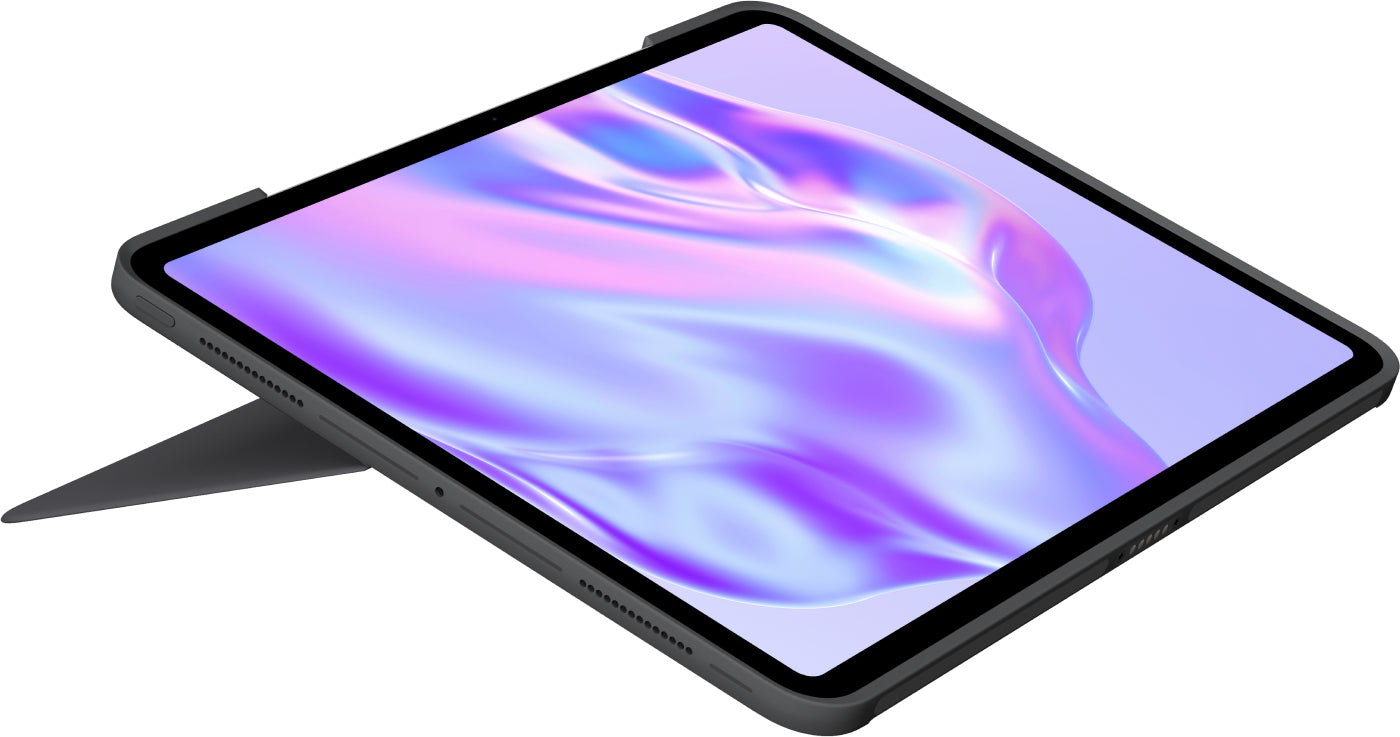 Logitech COMBO TOUCH – Tastatur, CH-Layout (DE-CH), mit Touchpad, Grau – für iPad Pro 13" (M4)
