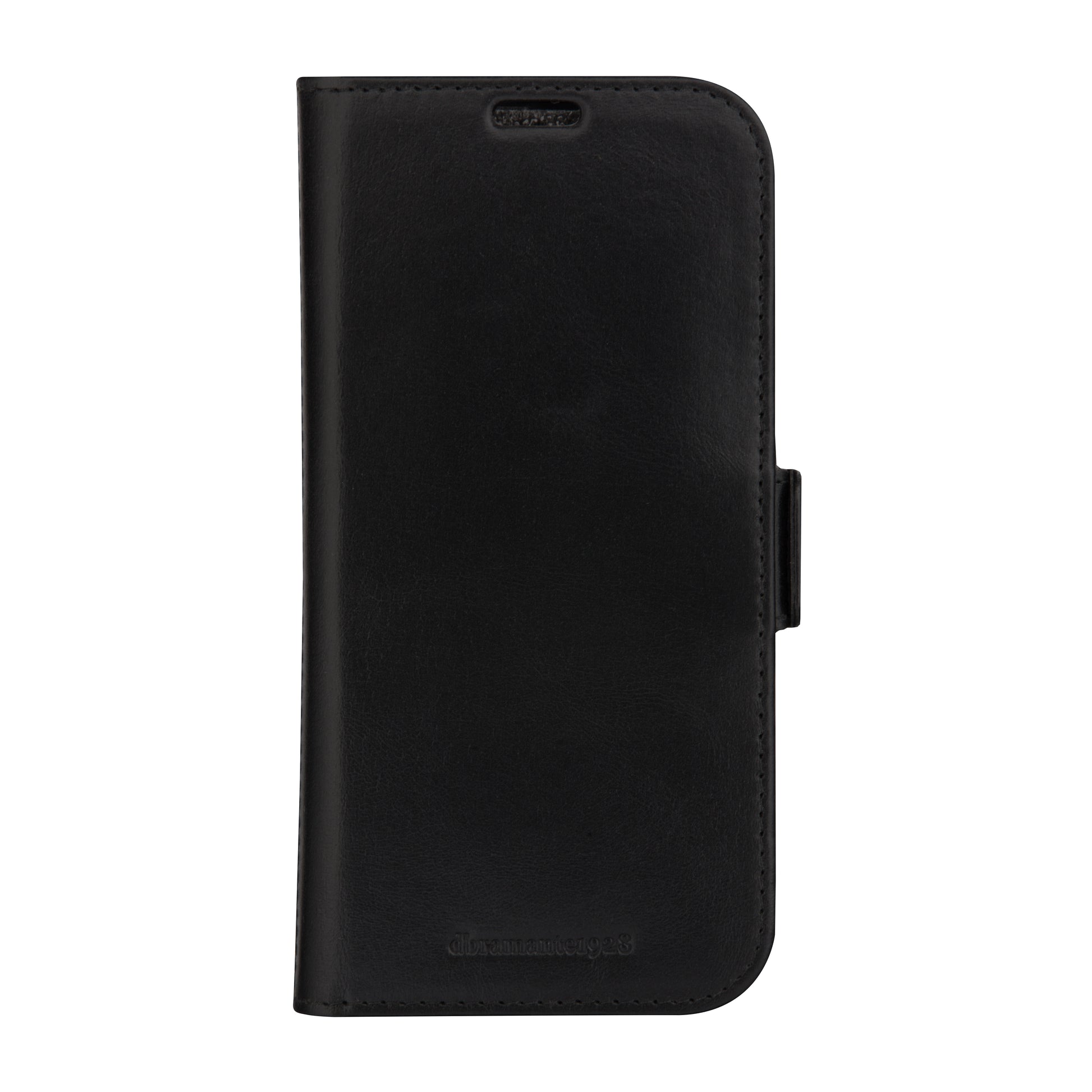 dbramante1928 Copenhagen Wallethülle – für Apple iPhone 15 Plus, mit Ständer, 3 Kartenfächer, Leder, schwarz