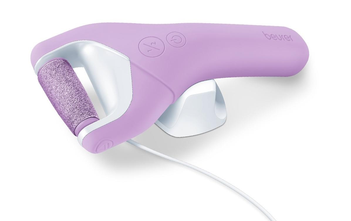 Beurer Hornhautentferner MP 59 – wasserfest, Akku, 2 Stufen – Violett
