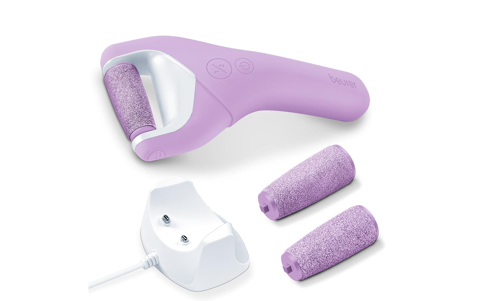 Beurer Hornhautentferner MP 59 – wasserfest, Akku, 2 Stufen – Violett