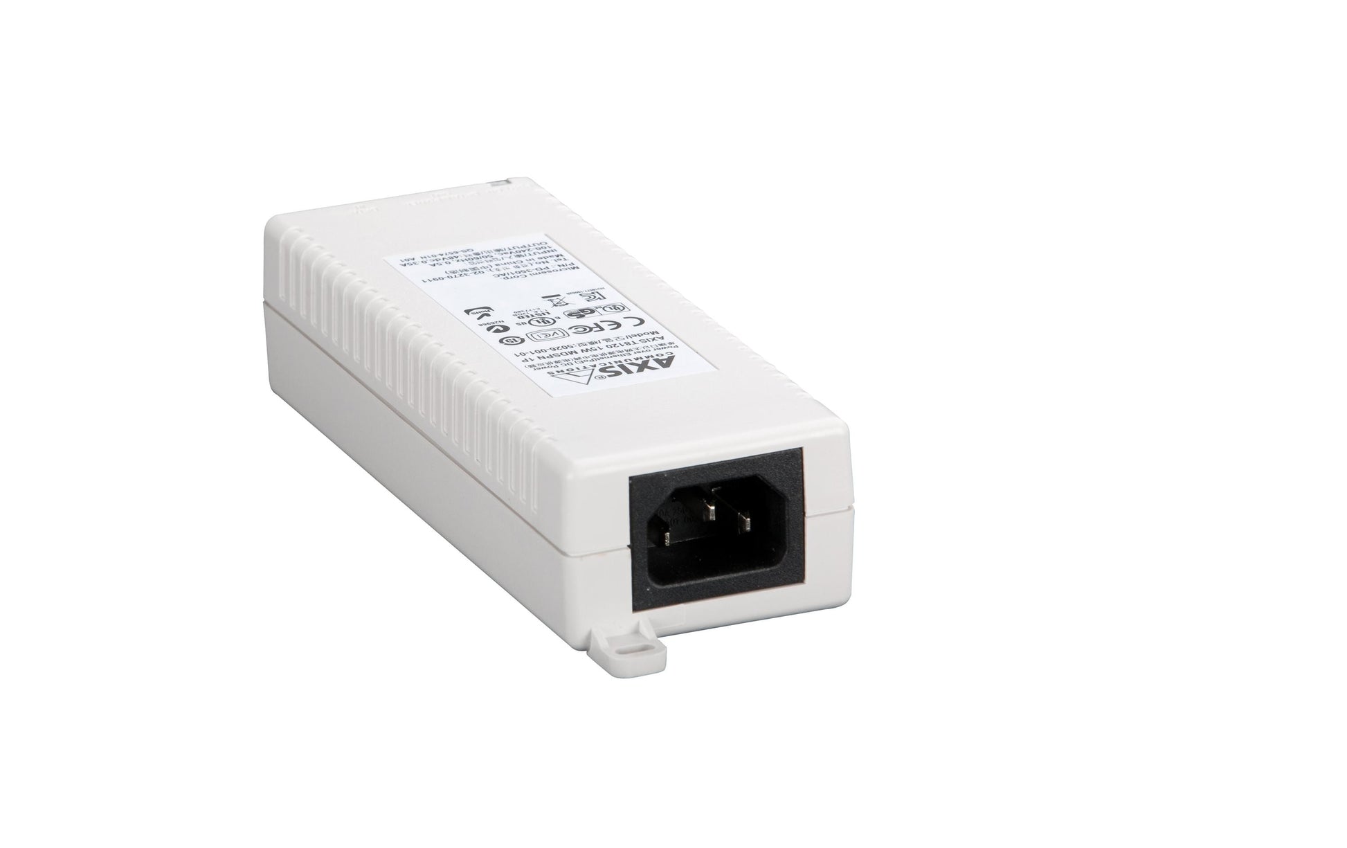 Axis T8120 PoE-Injektor 15 W – Gigabit Ethernet, RJ45×2, Wandmontage