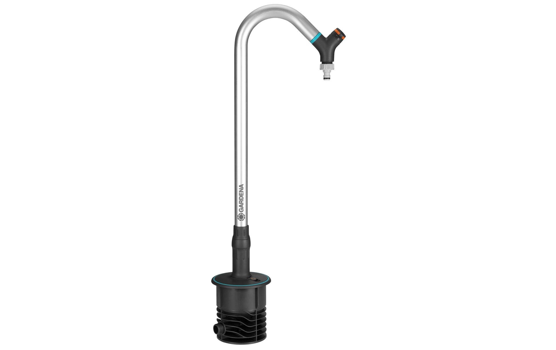 Gardena Wasserhahn (Pipeline) – Aluminium, Schwarz, für Pipelinesystem